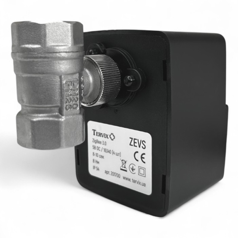 491930 Система захисту від затоплення ZigBee ZEVS Tervix Water Stop 1/2'' (з ZigBee датчиками)