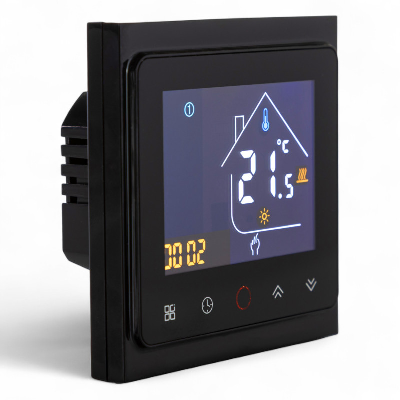 117340 Термостат з ZigBee управлінням Tervix Pro Line для газового/електричного котла, чорний