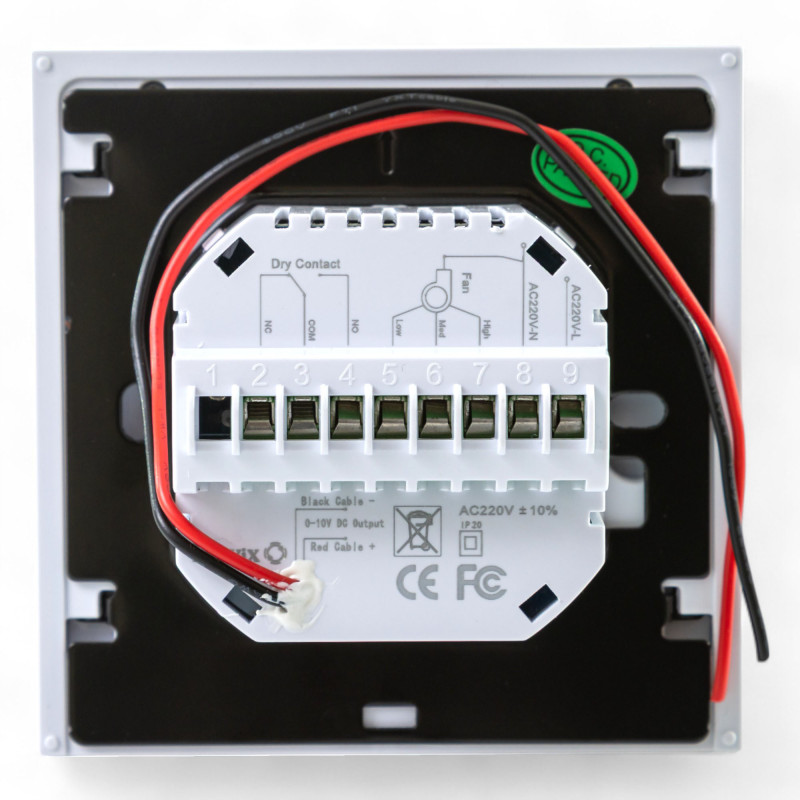 114541 Термостат для фанкойлу з WiFi управлінням Tervix WiFi Fancoil Thermostat (на 2 труби) 0-10В