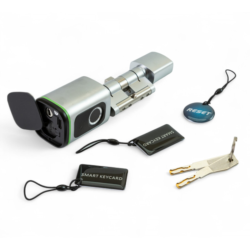 456862 Розумний замок Bluetooth на сердечник для дверей Tervix Pro Line Smart door Lock BT