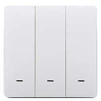 438021 Розумна клавішна кнопка-вимикач Tervix Pro Line ZigBee Push Button (3 клавіші), на батар.