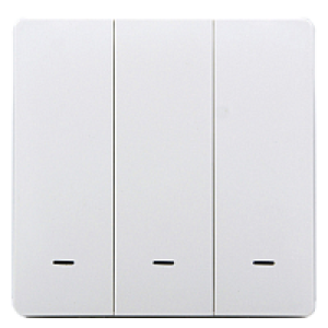 Розумна кнопка-вимикач Tervix Pro Line ZigBee Push Button, 3 клавіші (438021) 
