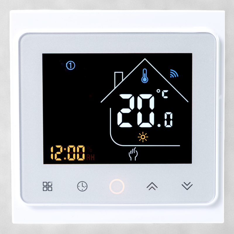 117141 Термостат з ZigBee управлінням Tervix Pro Line для водяної/електричної теплої підлоги, білий