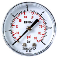 355512 манометр Tervix Pro Line 50 0-6 бар 1/4" акс.