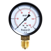 355113 манометр Tervix Pro Line 50 0-10 бар 1/4" рад.