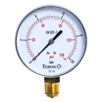 355414 манометр Tervix Pro Line 100 0-16 бар 1/2" рад.