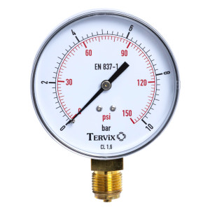 Манометр Tervix Pro Line 100 0-16 бар 1/2" радіальний (355414) 