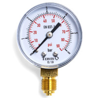355212 манометр Tervix Pro Line 63 0-6 бар 1/4" рад.