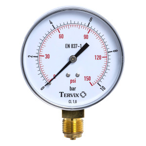 Манометр Tervix Pro Line 80 0-10 бар 1/2" радіальний (355313) 
