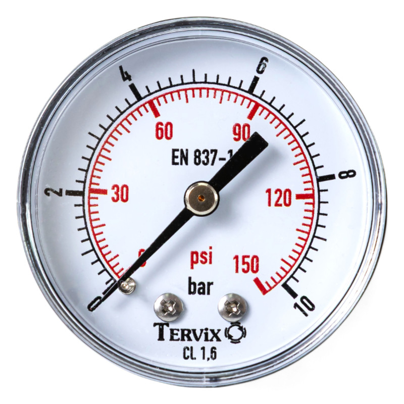 355513 манометр Tervix Pro Line 50 0-10 бар 1/4" акс.