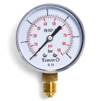 355112 манометр Tervix Pro Line 50 0-6 бар 1/4" рад.