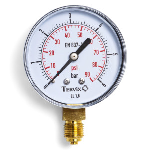 Манометр Tervix Pro Line 50 0-6 бар 1/4" радіальний (355112)  