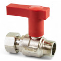 337222 Кран кульовий з американкою для гарячої води (червоний), 3/4'', латунь, Tervix Pro Line WD