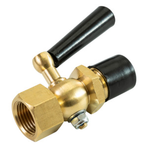 Трехходовой запорный кран Tervix Pro Line M1 Valve PN 16, 1/2"х1/2" для манометра (муфта-штуцер) (333212)