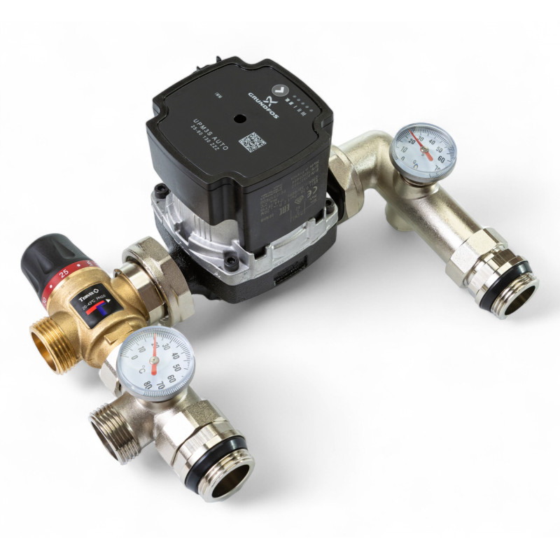 521451 Змішувальний вузол 1" для теплої підлоги Tervix Mixset з част. насосом та клапаном TMV