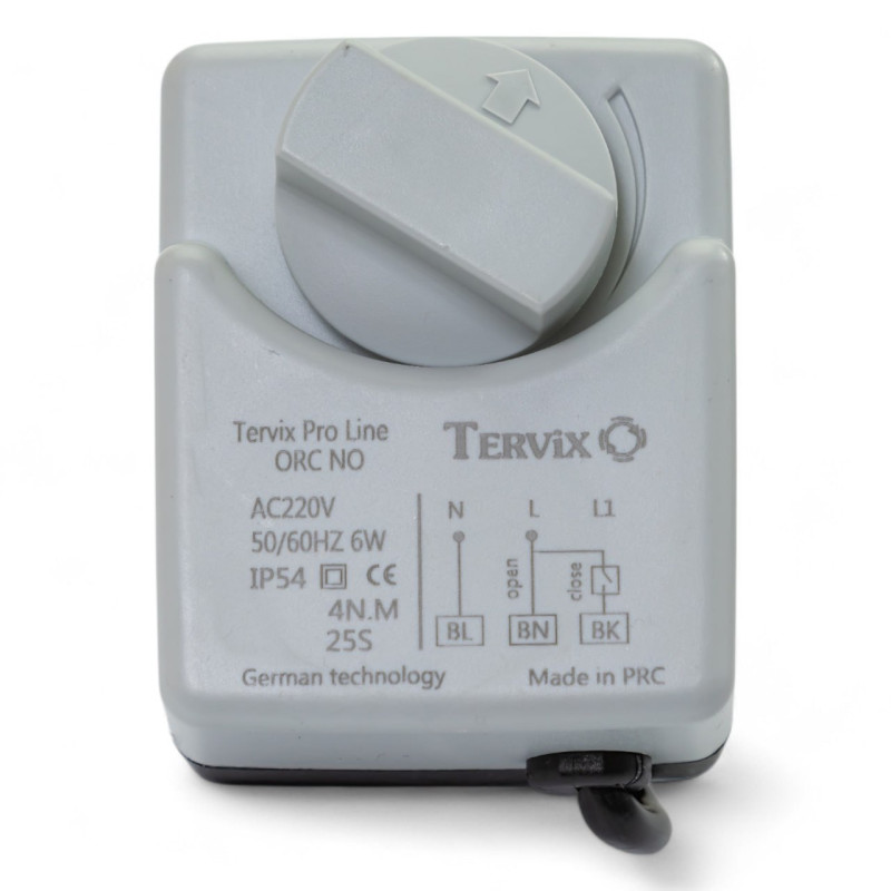 201152 2-ходовий кульовий клапан н/в 3/4" DN20 з нержавіючої сталі з електроприводом Tervix Pro Line ORC