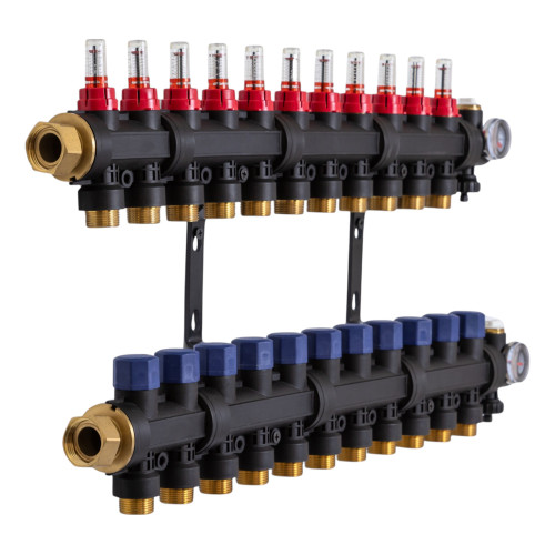 503211 Колектор пластиковий на 11 контурів з витратомірами Tervix Pro Line 503211 Колектор пластиковий на 11 контурів з витратомірами Tervix Pro Line