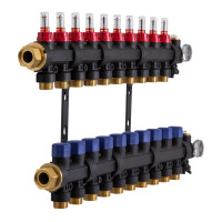 503210 Колектор пластиковий на 10 контурів з витратомірами Tervix Pro Line