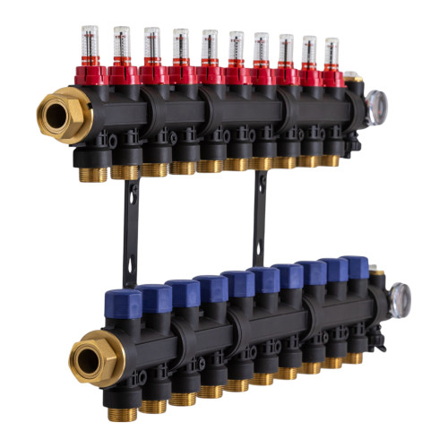503210 Колектор пластиковий на 10 контурів з витратомірами Tervix Pro Line 503210 Колектор пластиковий на 10 контурів з витратомірами Tervix Pro Line