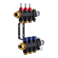 503203 Колектор пластиковий на 3 контури з витратомірами Tervix Pro Line