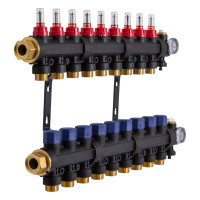 503209 Колектор пластиковий на 9 контурів з витратомірами Tervix Pro Line