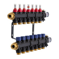 503207 Колектор пластиковий на 7 контурів з витратомірами Tervix Pro Line