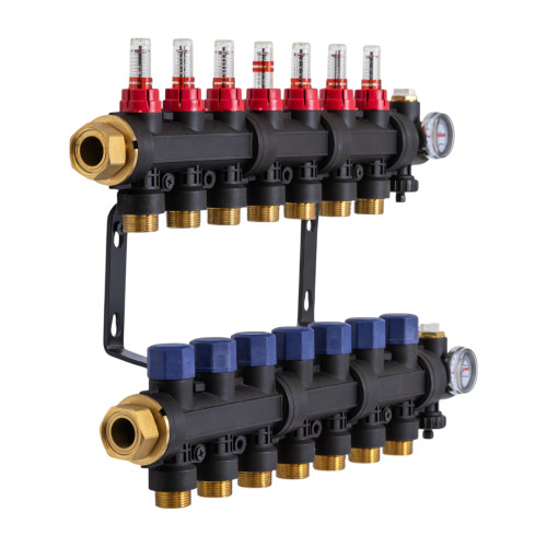503207 Колектор пластиковий на 7 контурів з витратомірами Tervix Pro Line 503207 Колектор пластиковий на 7 контурів з витратомірами Tervix Pro Line