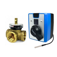 293452 Комплект 3-ходовий змішувальний клапан RMV DN25 Rp1" Tervix + Привід - контролер постійної температури CAMV