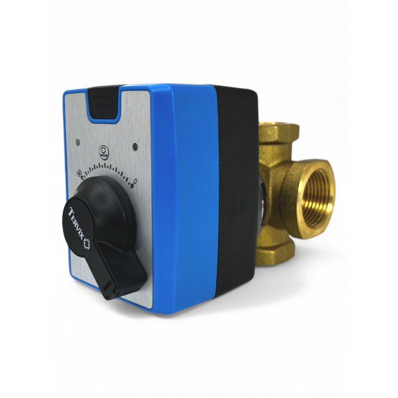 293413 Комплект 3-ходовий змішувальний клапан RMV DN32 Rp1 1/4 " Tervix + Привід електричний 3-точки / 2-точки AMV