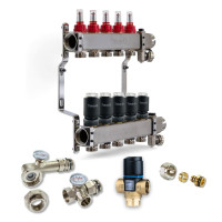 521105 Комплект обладнання для водяної теплої підлоги на 5 контурів з клапаном ATM