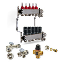 522105 Комплект обладнання для водяної теплої підлоги на 5 контурів з клапаном TMV