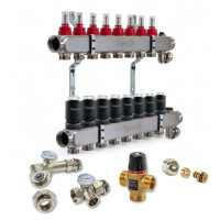 522108 Комплект обладнання для водяної теплої підлоги на 8 контурів з клапаном TMV