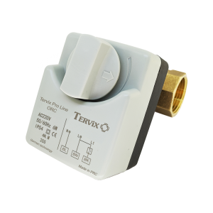 2-ходовой шаровой клапан н/з 1" DN25 с электроприводом Tervix Pro Line ORC 201032