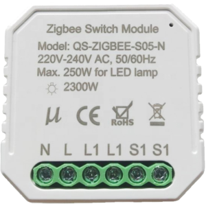 432121 Розумний вимикач Tervix Pro Line ZigBee Switch (1 клавіша / розетка)