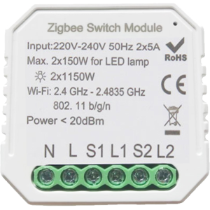 433121 Умный выключатель Tervix Pro Line ZigBee Switch (2 клавиши)