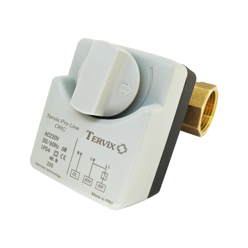 2-ходовий кульовий клапан Tervix Pro Line ORC н/в 1/2" DN15 з електроприводом 201112