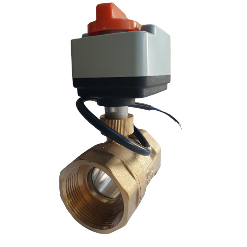 201166 2-ходовий кульовий клапан н/в 2" DN50 з електроприводом Tervix Pro Line ORC2