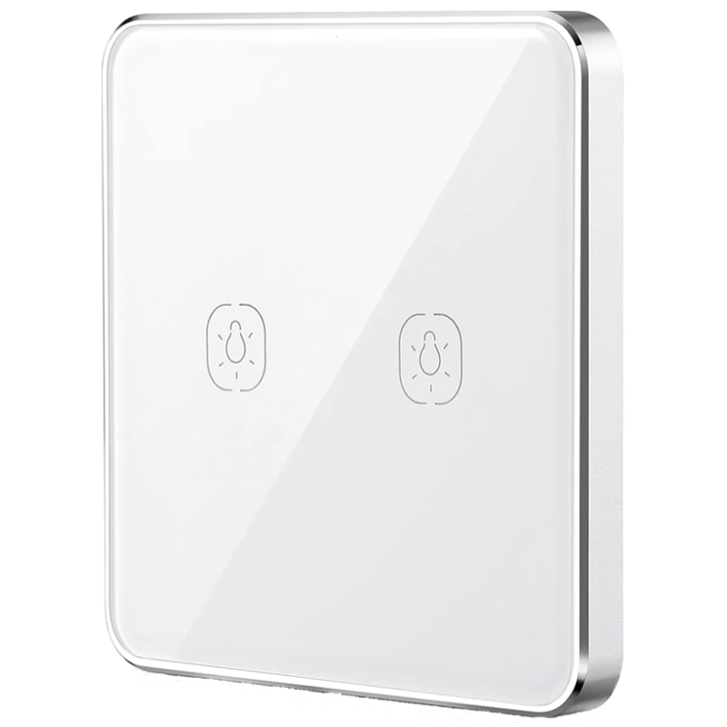 433031 Розумна сенсорна кнопка-вимикач Tervix Pro Line ZigBee Touch Switch (2 клавіші), на батар.