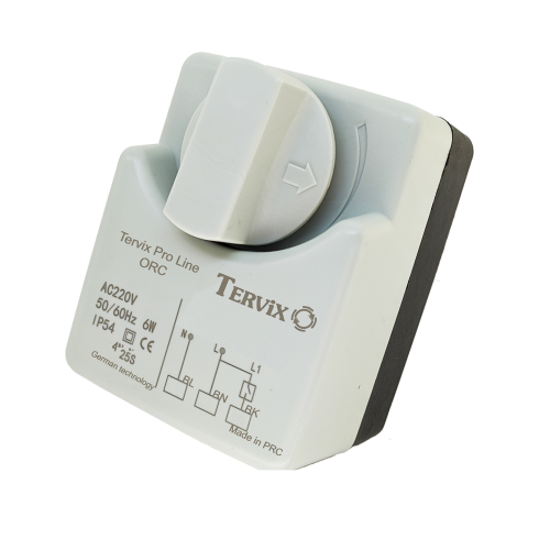 Трьохходовий кульовий клапан Tervix Pro Line ORC 3-way н/з 1/2" DN15 з електроприводом 202012