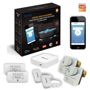 4922614 Система захисту від потопу для розумного будинку Tervix ZigBee Water Stop на 2 труби 1 1/4"