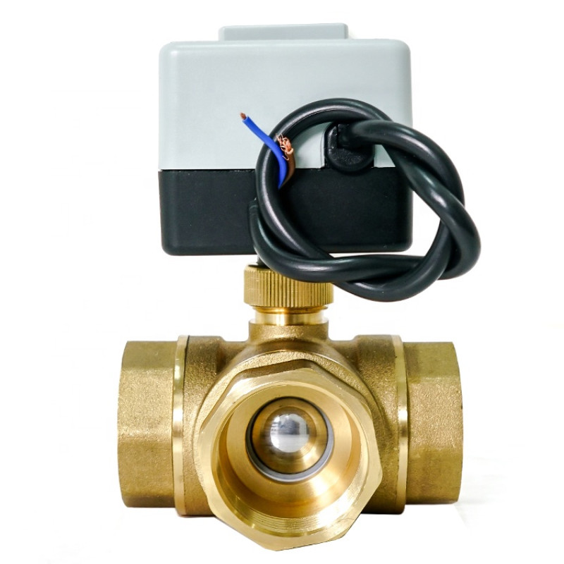 Триходовий кульовий клапан Tervix Pro Line ORC 3-way н/в 1" DN25 з електроприводом 202132