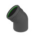 Коліно 40 / 45° для внутрішньої каналізації ASG Plast NANO HTR