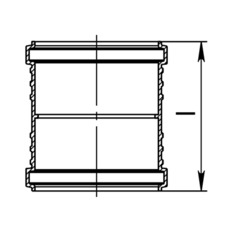 Муфта 50 для внутрішньої каналізації ASG Plast NANO HTR