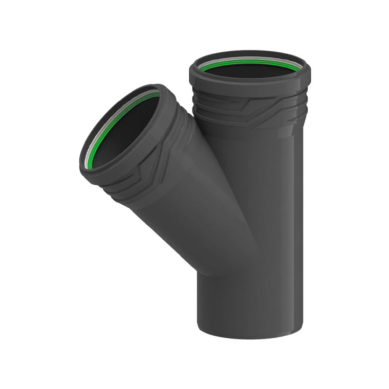 Трійник 45° 160/160 для внутрішньої каналізації ASG Plast NANO HTR
