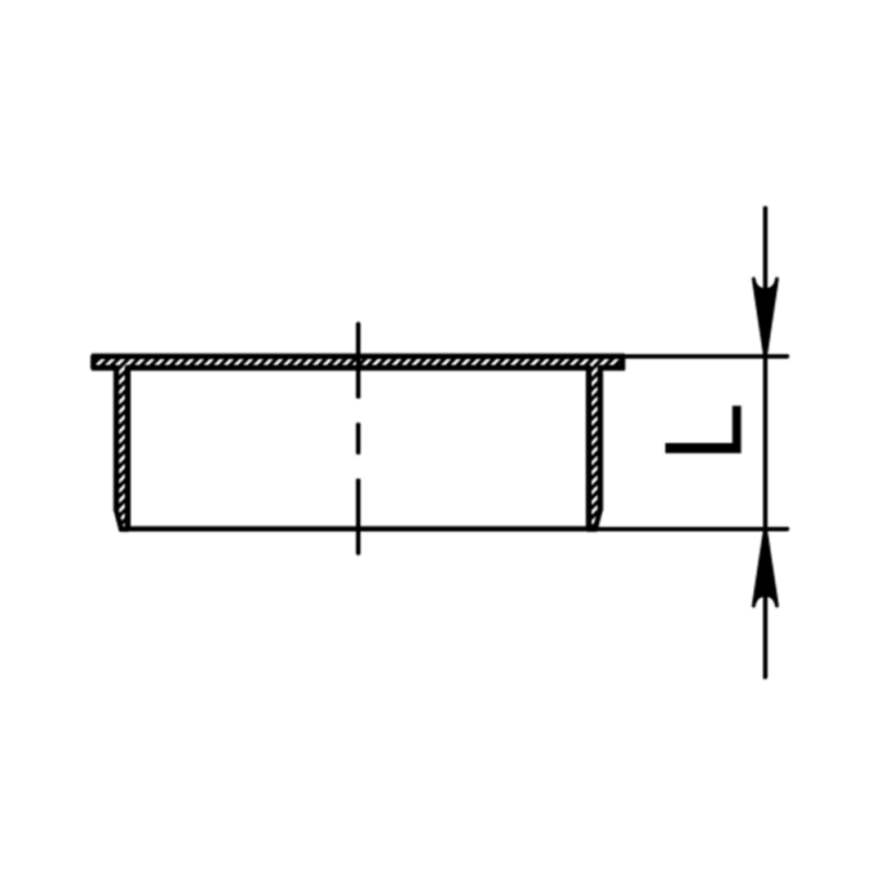 Заглушка 125 для внутрішньої каналізації ASG Plast NANO HTR
