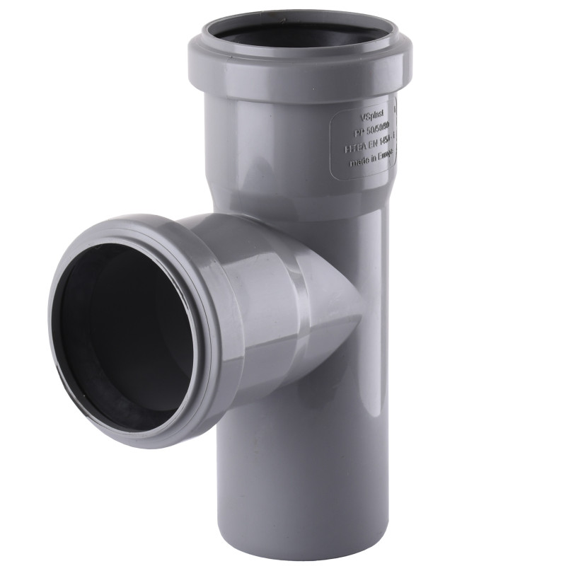 Трійник VSplast 50х50х90° для внутрішньої каналізації    