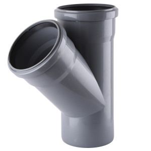 Тройник VSplast 110х110х45° для внутренней канализации