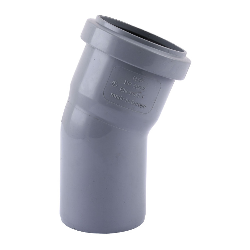 Коліно VSplast 50x22° для внутрішньої каналізації   