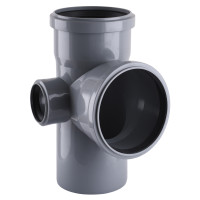 Хрестовина VSplast 110х110х50х90° (ліва) для внутрішньої каналізації    