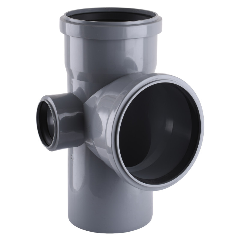 Крестовина VSplast 110х110х50х90° (левая) для внутренней канализации 